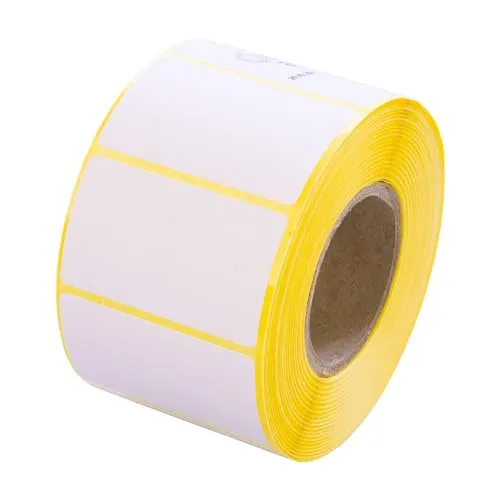 MD Labels Thermo Etiketten 50x30mm – 1000 Stück auf Rolle – Weiß, Permanent haftend, für Barcode, Versand, Lager, kompatibel mit Zebra, Godex, Brother– Thermische etiketten