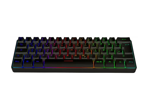 ISY IGK-3600-BK, Mini-Gaming-Tastatur, Mecha-Membran, Sonstiges, Kabelgebunden, Schwarz