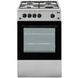 Beko CSG42011FS Freistehender Herd Gas Gaskochfeld Silber - Silber