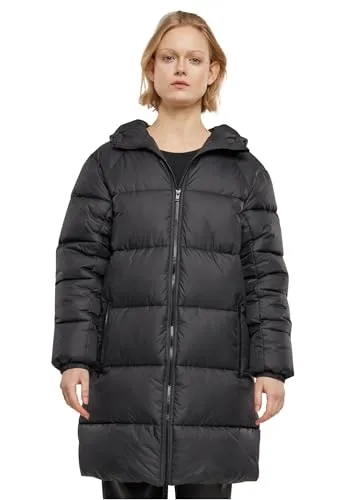 Urban Classics Women's TB7005-Ladies Long Puffer Coat - Stylische Funktionsjacke - Funktionsjacke mit lang geschnittener Silhouette und kuscheliger Kapuze, ideal für kalte Tage. Hält warm und kombiniert klassischen Puffer-Stil mit modernen Elementen.