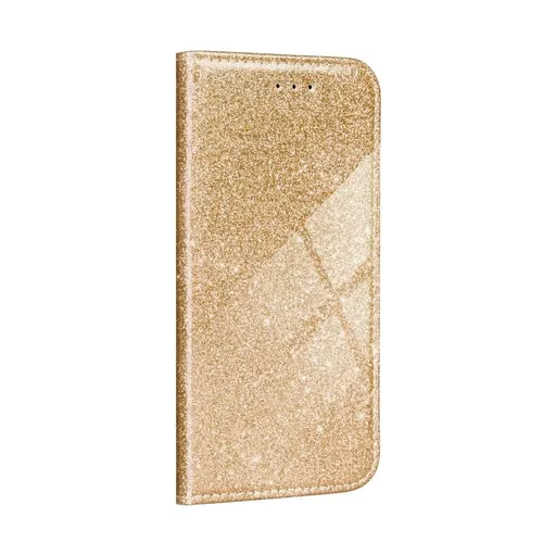 Huawei P smart 2020 Handyhülle Schutztasche Blumen Etuis Wallet Glitzer Gold Neu
