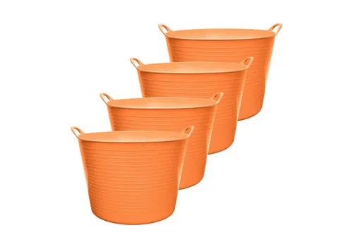 Garronda Allzweckkorb 4-Pack – Flexibler Kunststoffkübel für Garten und Haushalt