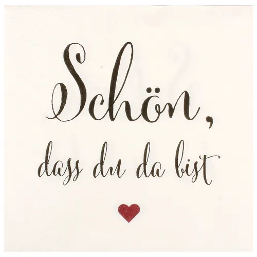 Servietten 40 Stück Spruch Geburtstag Party Papierserviette Tischdeko Schön dass