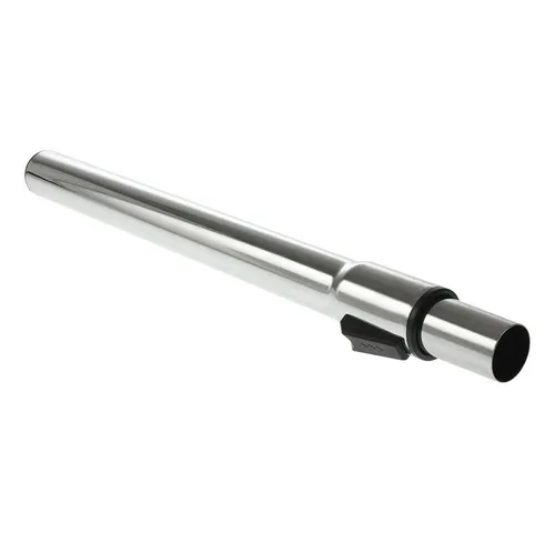 Trade-Shop Teleskoprohr passend für Staubsauger mit einem Durchmesser von 35mm, Zubehör für AEG, Bosch, Dirt Devil, Dyson, Hoover, Miele, Philips, Siemens uvm., verchromt / verstellbare Länge von 60 bis 100cm