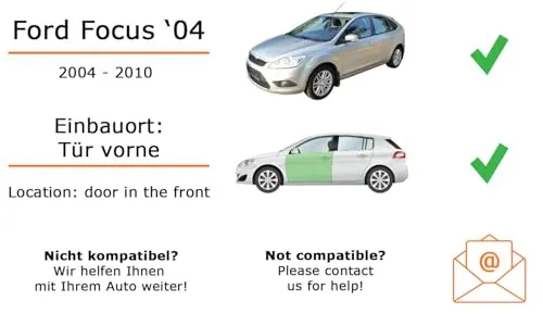 JUST SOUND Einbauset mit Pioneer TS-G1720F für Ford Focus 04 - Komplettset für Ford Focus 2004-2010: Austausch der Lautsprecher mit leistungsstarken Pioneer Boxen, die kraftvollen Klang und einfache Installation bieten.