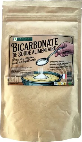 ESTÉNAT – Lebensmittel-Natron (Speisesoda), Back- & Küchenqualität, 300g – Französische Herkunft – Aluminiumfrei & Multi-Funktional (Kosmetik, Bad, Haushalt)