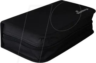 MR BOX55 - Archivierungsmappe für 96 Discs, Nylon, schwarz