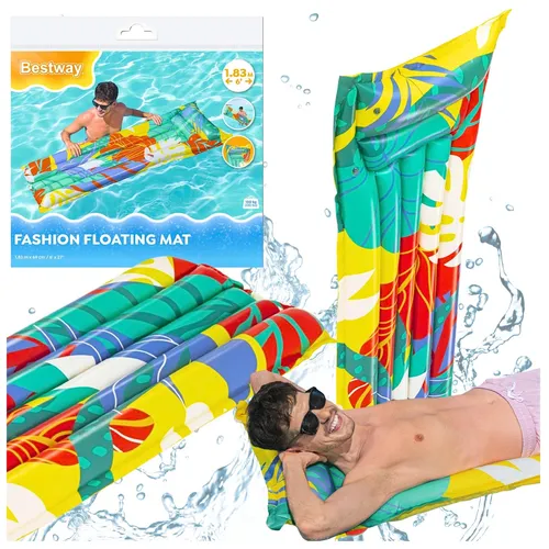 Aufblasbare Matratze über dem Wasser zum Schwimmen, Liege 183x69 cm für den Str