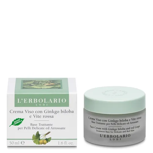 L'Erbolario Gesichtscreme Mit Ginkgo Bilboa Und Rote Rebe Für Empfindliche Haut