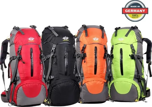 MAITY Wanderrucksack 50L MOLLE, Trekkingrucksack,Wasserdicht, Reisetasche Ultralight Atmungsaktives Tragesystem, Grün