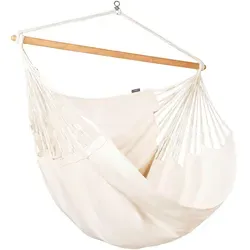 La Siesta Hängesessel, Weiß, Holz, Textil, Bambus von La Siesta