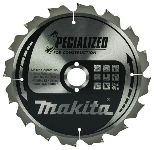 Makita Specialized Sägeblatt 235 x 30 mm, 16Z