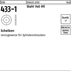 Scheibe Din 433-1 10,5 X18 X1,6 Stahl 140 Hv