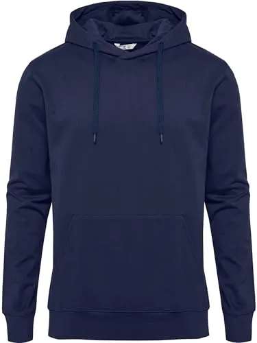 hummel Verstellbare Taille Kapuzenpullover Hmlgo Herren - Hoodies aus Bio-Baumwolle mit Stickerei, verstellbarer Taille für optimalen Tragekomfort und moderne Passform.