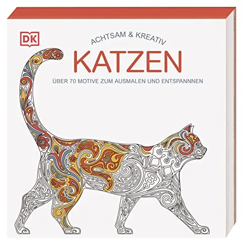 Achtsam & Kreativ. Katzen: Über 70 Motive zum Ausmalen und Entspannen