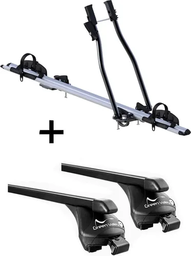 Fahrradträger SAGITTAR + Relingträger Quick Stahl L für Kia Niro ab 2016 - Praktisches Set für Ihr Fahrzeug: Hochwertiger Fahrradträger und Relingträger für den sicheren Transport aller Fahrradtypen. Einfache Montage und maximale Zuladung von 15 kg für mehr Komfort unterwegs.