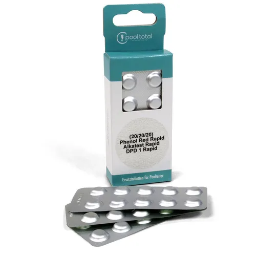 SET> Refill-Pack für Tester Chlor, pH + Alkalinität (3x 40 Tabl.) Tabletten Test