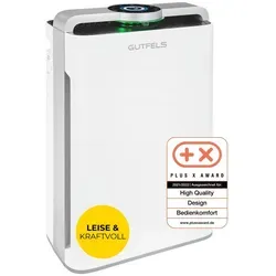 GUTFELS Luftreiniger und Luftbefeuchter LR 67013 we - 2-in-1 Luftreiniger & Befeuchter für 60-70 m², mit 4-Fach-Filtertechnologie und HEPA-11-Filter für frische, gesunde Atemluft – ideal für Allergiker und gesundheitsbewusste Haushalte.