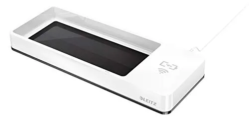 Leitz Büroschale WOW Duo Colour, weiß/schwarz - Aufbewahrungsboxen mit modernem Design, ideal für eine ordentliche Büroorganisation und platzsparend mit nur einem Fach.