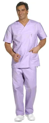 OP-Hose - Damen und Herren Hose mit Rundumgummizug - in vielen Farben, Lilas - V