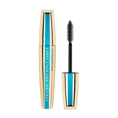 L'Oréal Paris Volume Million Lashes Waterproof - Wasserfeste Mascara - Mascaras für einen intensiven Augenaufschlag, mit Wimpern-Multiplizier-System für bis zu 3x mehr Volumen und klare Definition. Ideal für langanhaltendes Make-up ohne Verklumpen.