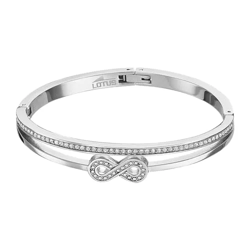 Lotus Pulsera Style LS2088-2/2 - Elegantes Damenarmband aus Edelstahl - Armband für Damen aus der Bliss Kollektion, verziert mit schimmernden Zirkonia und Kristallen für einen funkelnden Look.