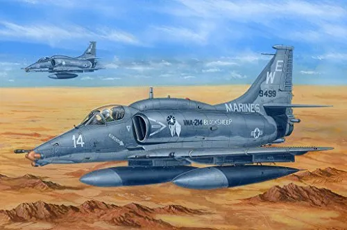 Hobby Boss 081766 1/48 A-4M Sky Hawk Plastikmodellbausatz, Modelleisenbahnzubehör, Modellbau, Mehrfarbig