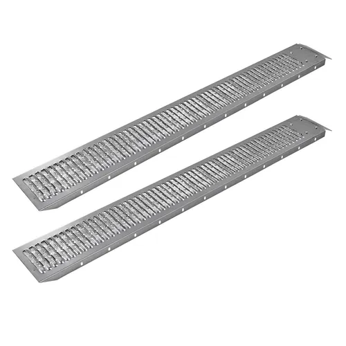 Stahl Auffahrrampe Auffahrschiene Verladerampe Rampe 400 kg (1 Paar) 180x22x5