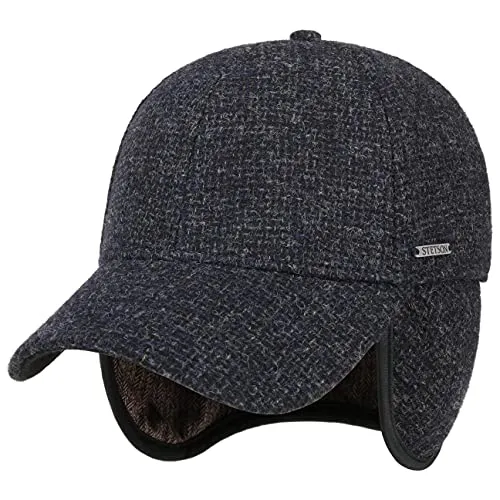 Stetson Vilson Wool Cap Gefüttert mit Baumwolle Herren Herbst Winter dunkelblau S (54-55 cm)
