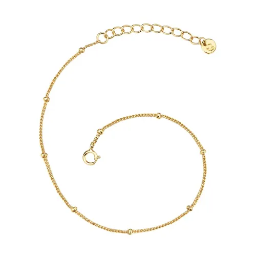 GLANZSTÜCKE MÜNCHEN Damen-Armband Kugeln - Elegantes Armband aus 925er Sterlingsilber, gelbvergoldet mit zierlichen Kügelchen. Ideal für Schmuckliebhaber, mit Verlängerungsstück für perfekte Passform.