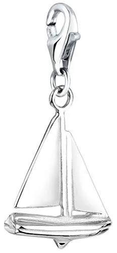 Nenalina Segelboot Karabiner Charm Anhänger für Bettelarmband aus 925 Sterling Silber 713054-000