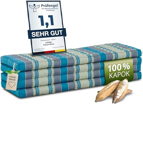 Klappmatratze 140 cm (Classic) in blau von livasia