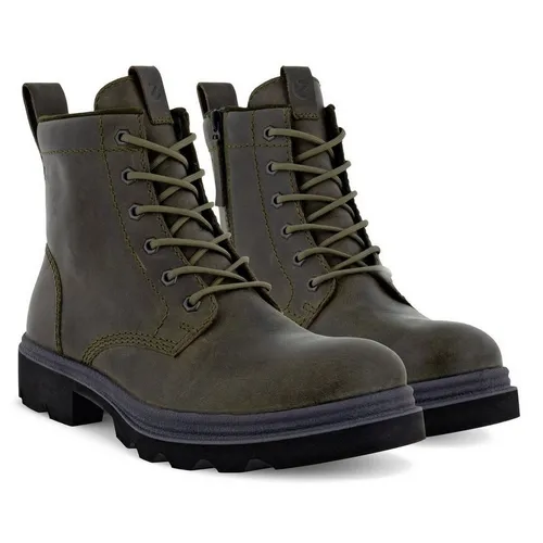 Ecco Winterstiefel Grainer 6in (Leder) tarmacbraun Herren Wanderschuh - Wanderschuhe mit wasserbeständigem Leder und Thermofutter für optimalen Kälteschutz – ideal für Outdoor-Abenteuer in der kalten Jahreszeit.