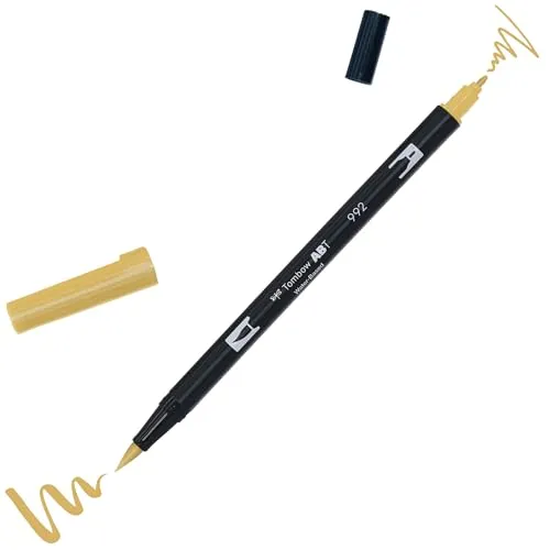 Tombow ABT-992 Fasermaler Dual Brush Pen mit zwei Spitzen, sand