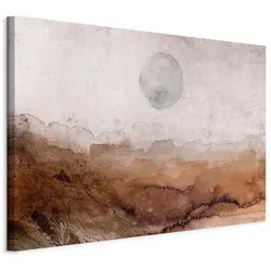 artgeist Leinwandbild 90x60 cm - Braun & Schwarz - Rechteckiges Leinwandbild in Braun und Schwarz, aus Kiefernholz und Textil gefertigt. Ideal für stilvolle Wandgestaltung mit hochwertigem Keilrahmen.