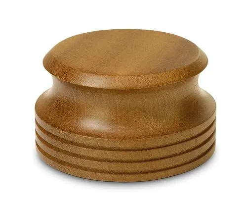 Dynavox PST-300W Plattenspieler-Stabilizer - Schallplatten-Auflagegewicht aus echtem Sapelliholz, 300g. Verbessert die Abtastung und sorgt für optimale Gewichtsverteilung auf dem Plattenteller. Kompatibel mit allen gängigen Plattenspielern.