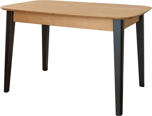 Esstisch Orbetello ausziehbar 120-165 cm – Eiche Natur oder Schwarz-Braun - Moderner Esstisch Orbetello aus Massivholz mit ausziehbarer Tischplatte für bis zu 6 Personen. Zeitloses Design und vielseitige Farboptionen machen ihn zum perfekten Mittelpunkt Ihrer Küche oder Esszimmer.