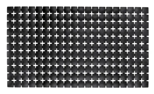 Kleine Wolke Wanneneinlage, PP/TPE, Schwarz, 39x68 cm - Badewannenmatten mit strukturierter Oberfläche für festen Stand, ideal für Indoor- und Outdoor-Bereiche, individuell zuschneidbar und mit vielen Saugnäpfen für maximale Sicherheit.