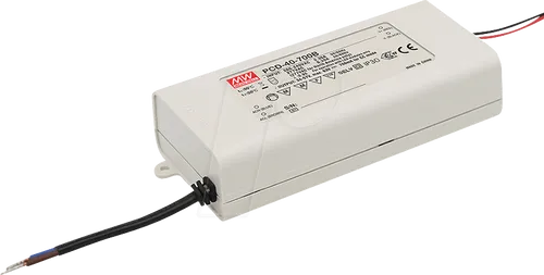 MEANWELL PCD-40-1050B, dimmbares Installationsnetzteil 40W - Sonstiges Elektromaterial, ideal für die zuverlässige Stromversorgung von LED-Lichtquellen mit 1050mA und dimmbarer Funktion.