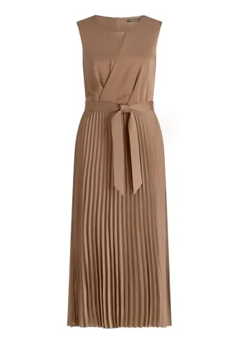 Vera Mont Damen Cocktailkleid mit Plissee 40, Brown Diamond in braun von Vera Mont