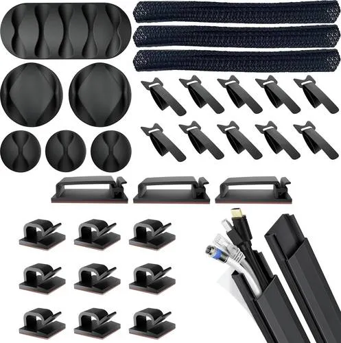 Quadrios 25CA578 Kabelhalter-Sortimentsbox 25CA578 Schwarz 34 Teile