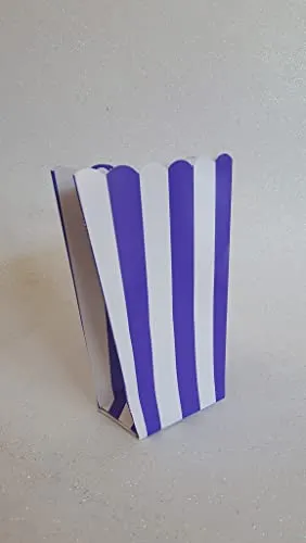 Amscan Gestreifte Snack-Boxen 5er Pack, Lila von Amscan