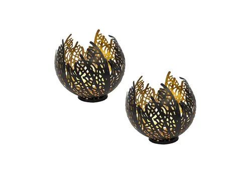 Geschenkestadl Teelichthalter 2er SET Kerzenhalter Kerzenständer Tischdekoration