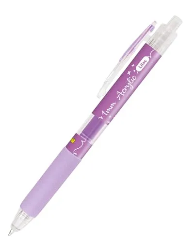 Online Acrylic Liner Lila, 1x I Acrylmarker auf Wasserbasis lilac I Schnelltrocknend auf Holz & Kunststoff – auch als Glasmalstifte oder Steine bemalen I Acrylic Marker, hohe Deckkraft