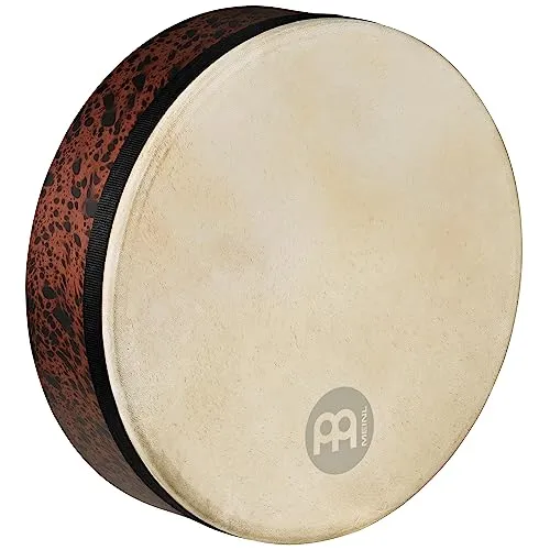 Meinl Percussion FD14T-D Deep Shell Tar, Frame Drum mit Ziegenfell, 35,56 cm (14 Zoll) Durchmesser, brown burl