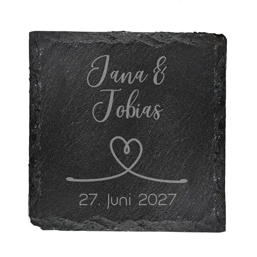 Glasuntersetzer & Bierdeckel Schwarz von Herz & Heim