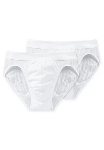 Schiesser Herren 2 Pack - Authentic Slip, Weiss - Herren-Slips im 2er-Pack aus der SCHIESSER-Serie Authentic, mit komfortablem Bund und elastischer Single-Jersey-Qualität für perfekten Sitz und Formstabilität.