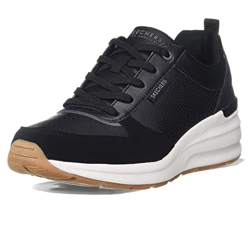 Skechers Billion Subtle Spots Sneakers für Damen Schwarz EU 40 - Modische Sneakers mit hohem Tragekomfort und rutschfester Sohle, ideal für lässige Outfits und den ganzen Jahr über. Perfekte Passform und atmungsaktives Obermaterial aus Synthetik.
