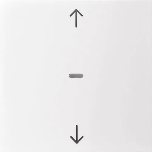 Berker 80961289 Abdeckung Tastsensor 1fach Pfeil-Symbole S.1/B.3/B.7 polarweiß
