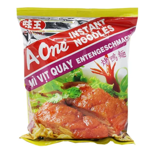 A-One Instantnudeln Enten Geschmack 85g Mi Vit Quay Instant Nudelsuppe Tütensupp